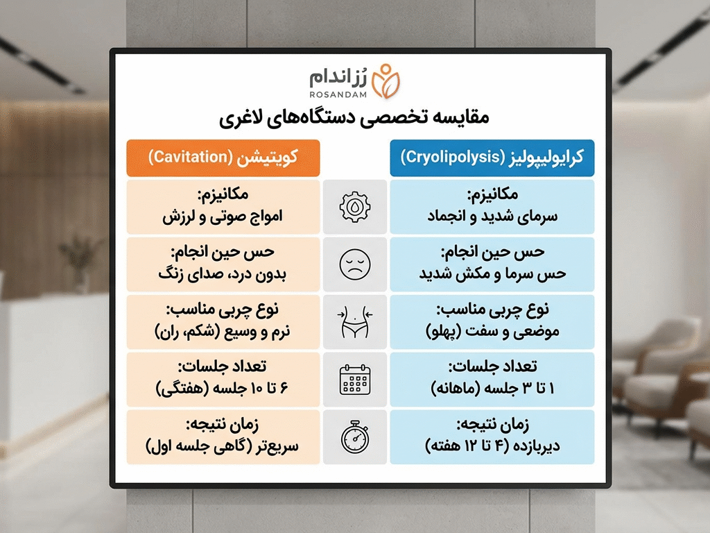 کویتیشن یا کرایولیپولیز؟